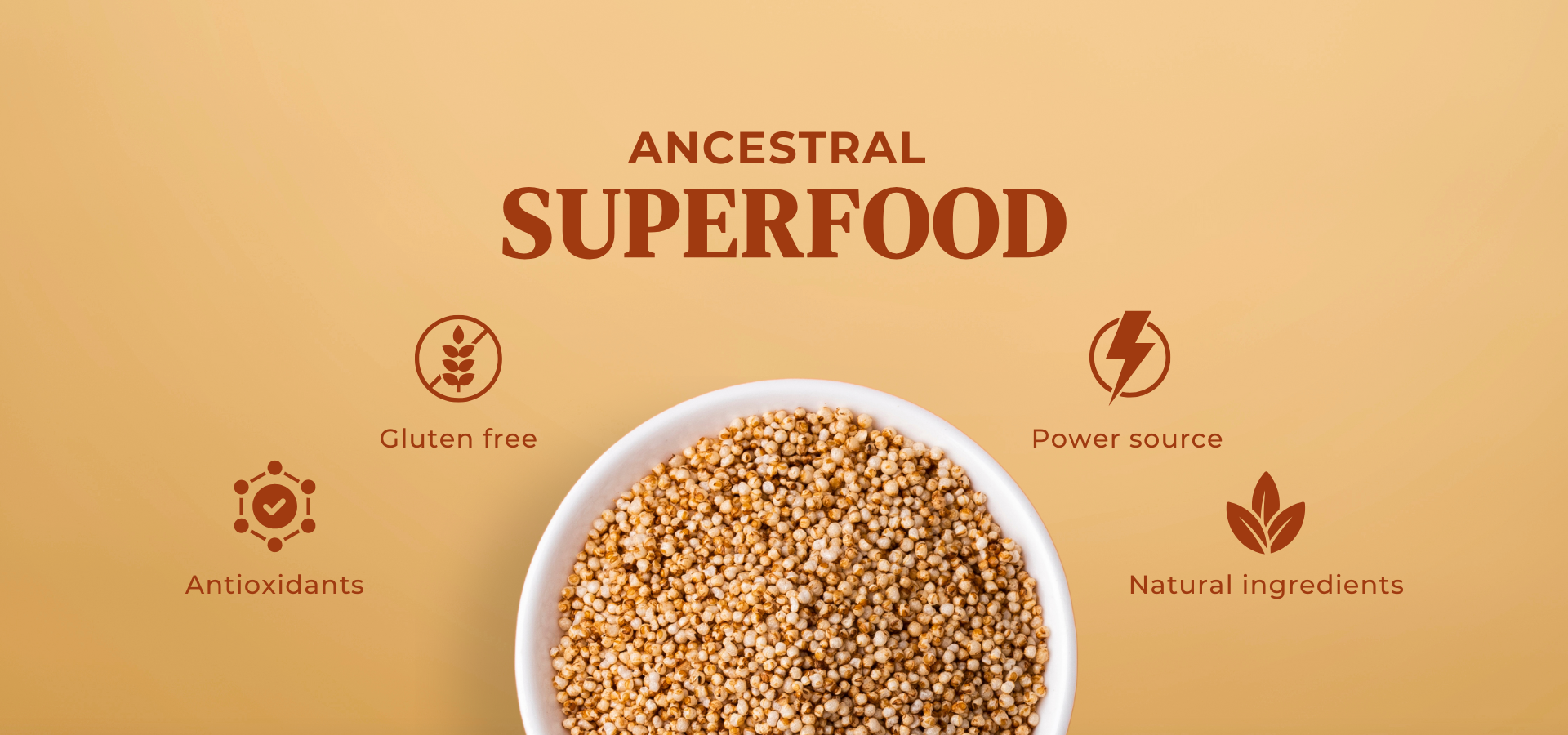 Raw organic amaranth grains in bowl – gluten-free ingredient for healthy snack manufacturing
