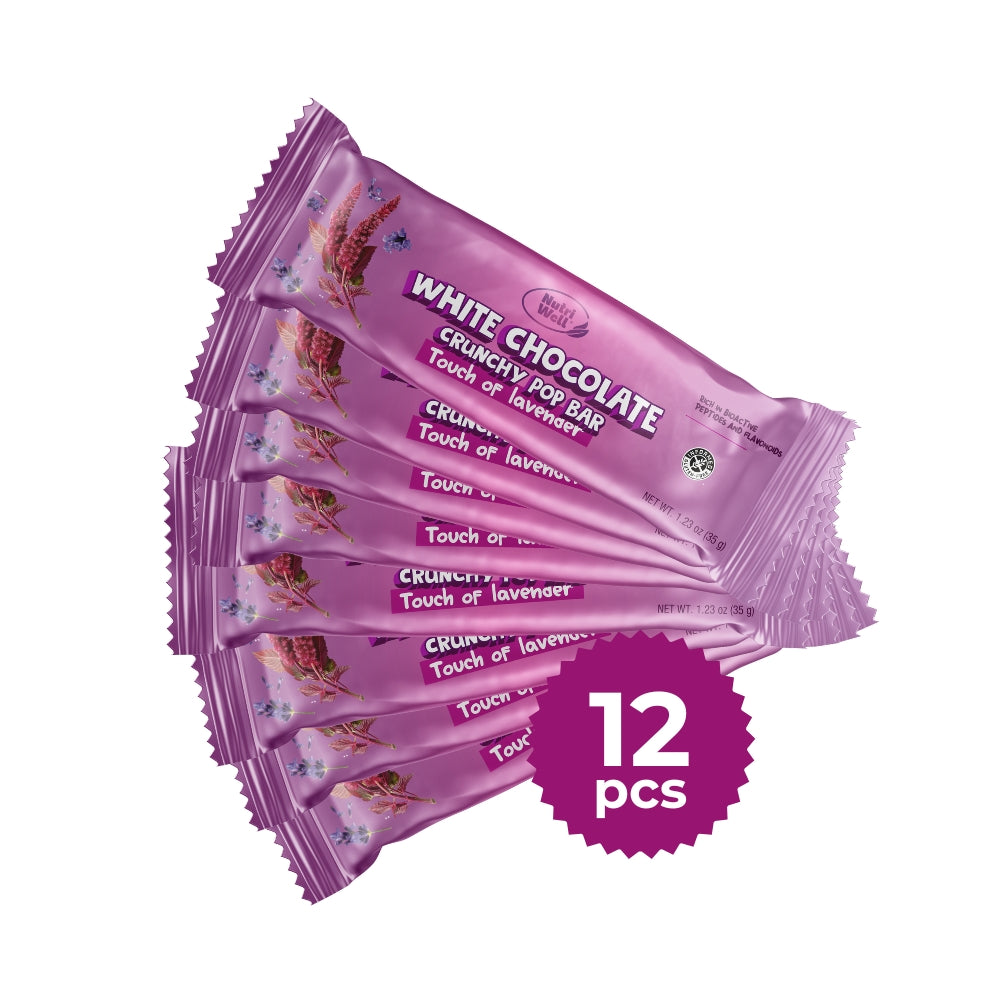 Pack of White Chocolate Crunchy Pop Bars