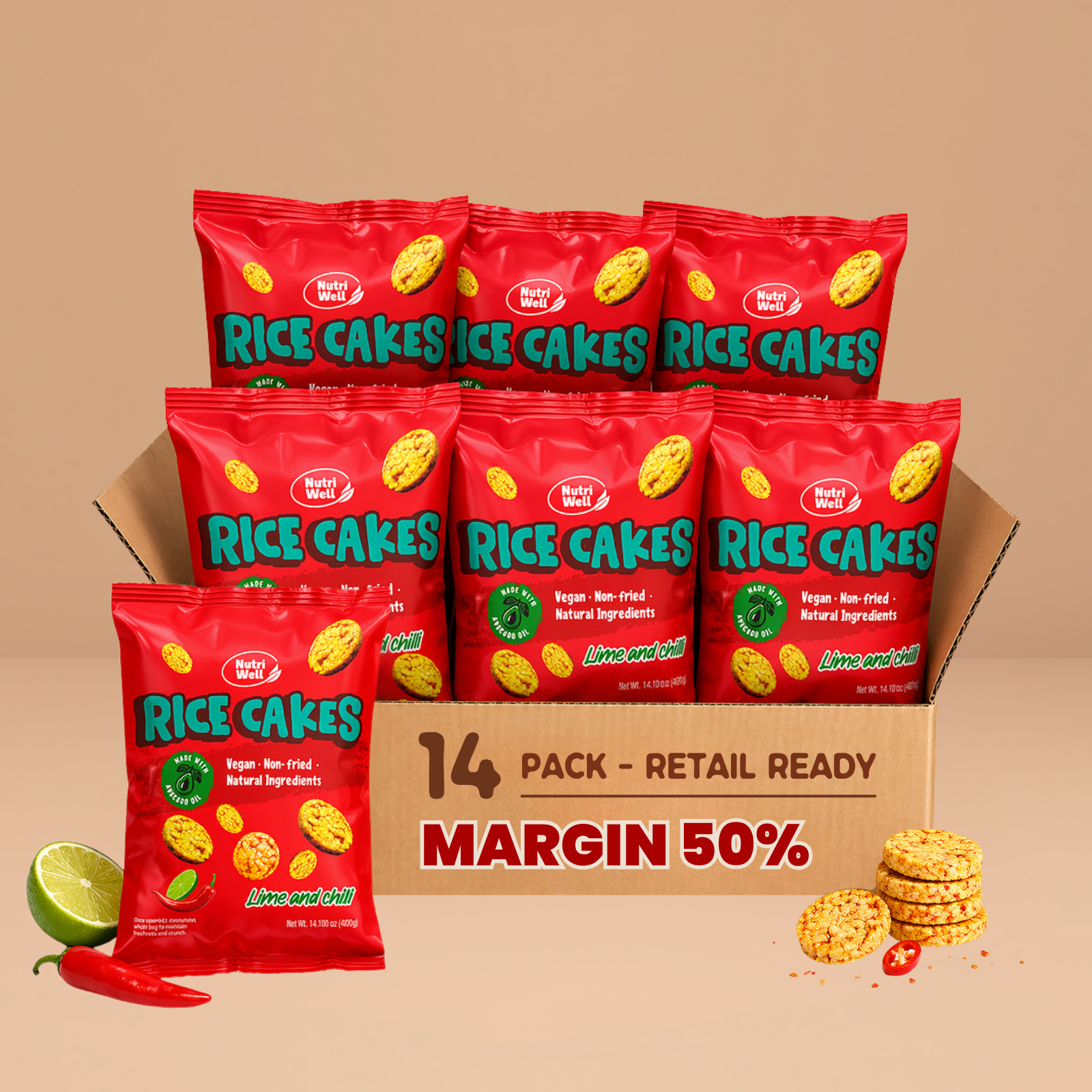 14 Pack Rice Cakes
