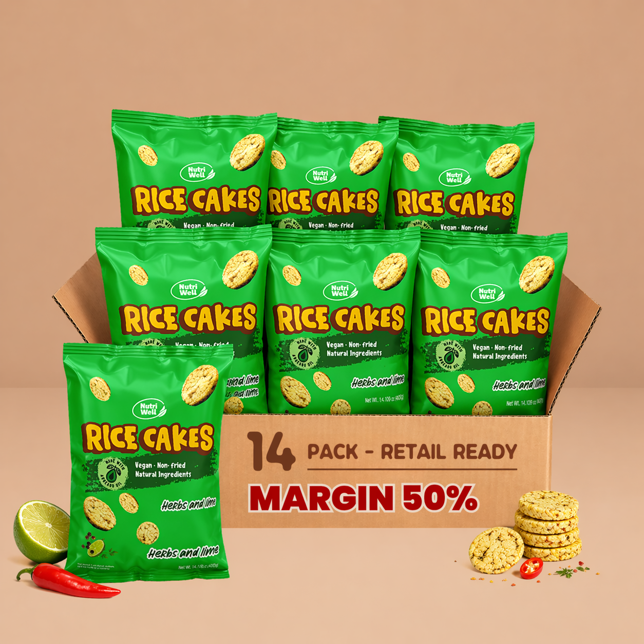 14 Pack Rice Cakes
