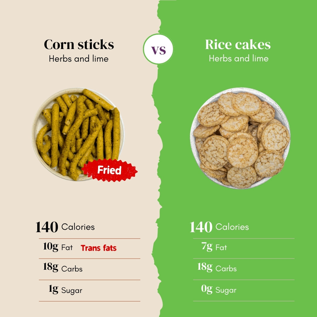 Rice Cakes Herbs and Lime