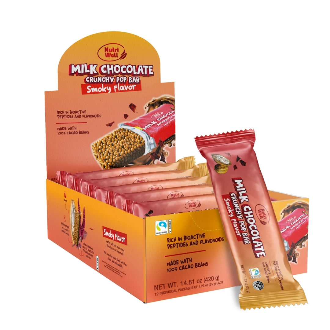 Chocobarras de Amaranto con Chile Ancho