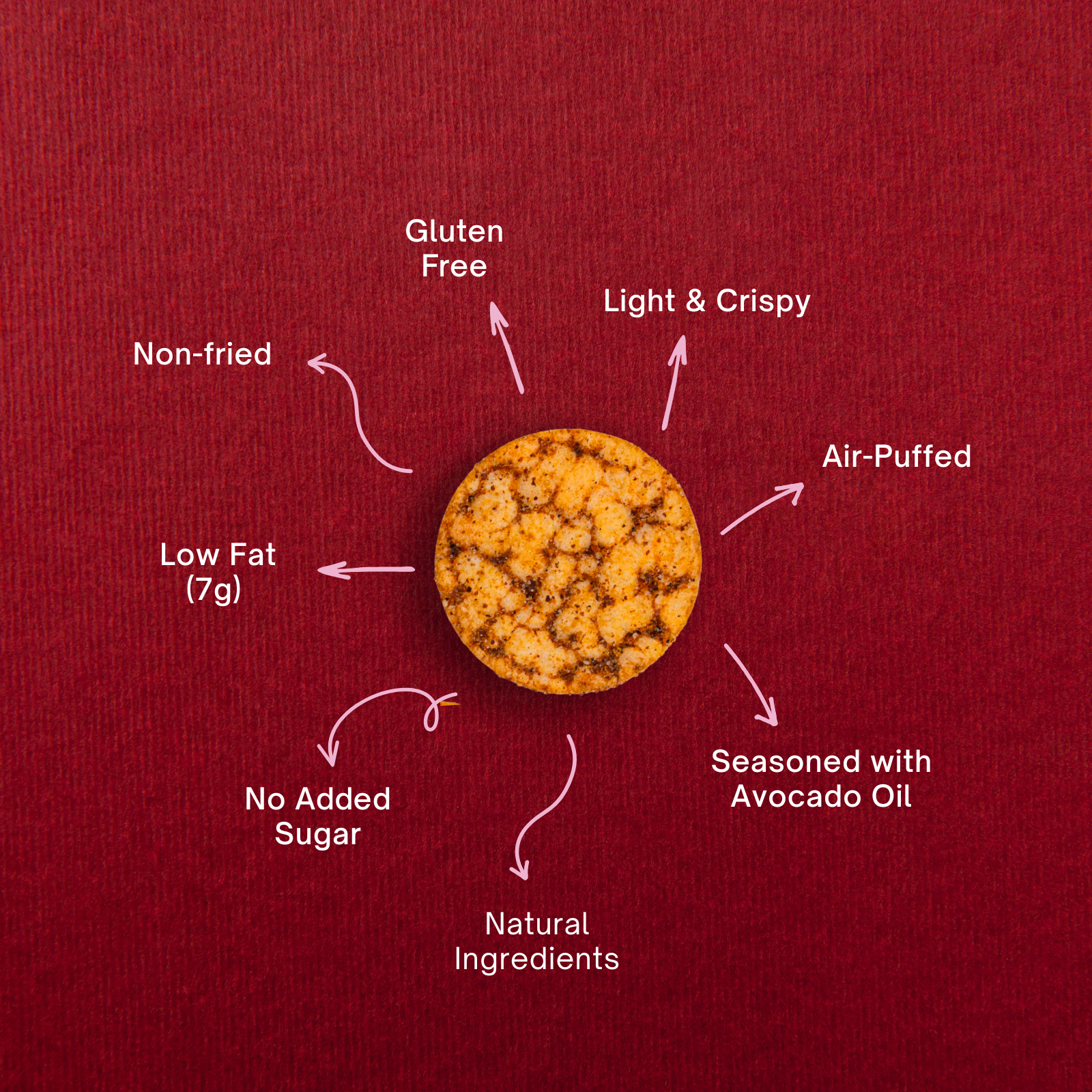 Air-Puffed Rice Cakes Lime & Chili