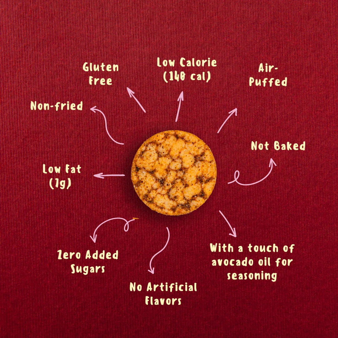 Air-Puffed Rice Cakes Lime & Chili