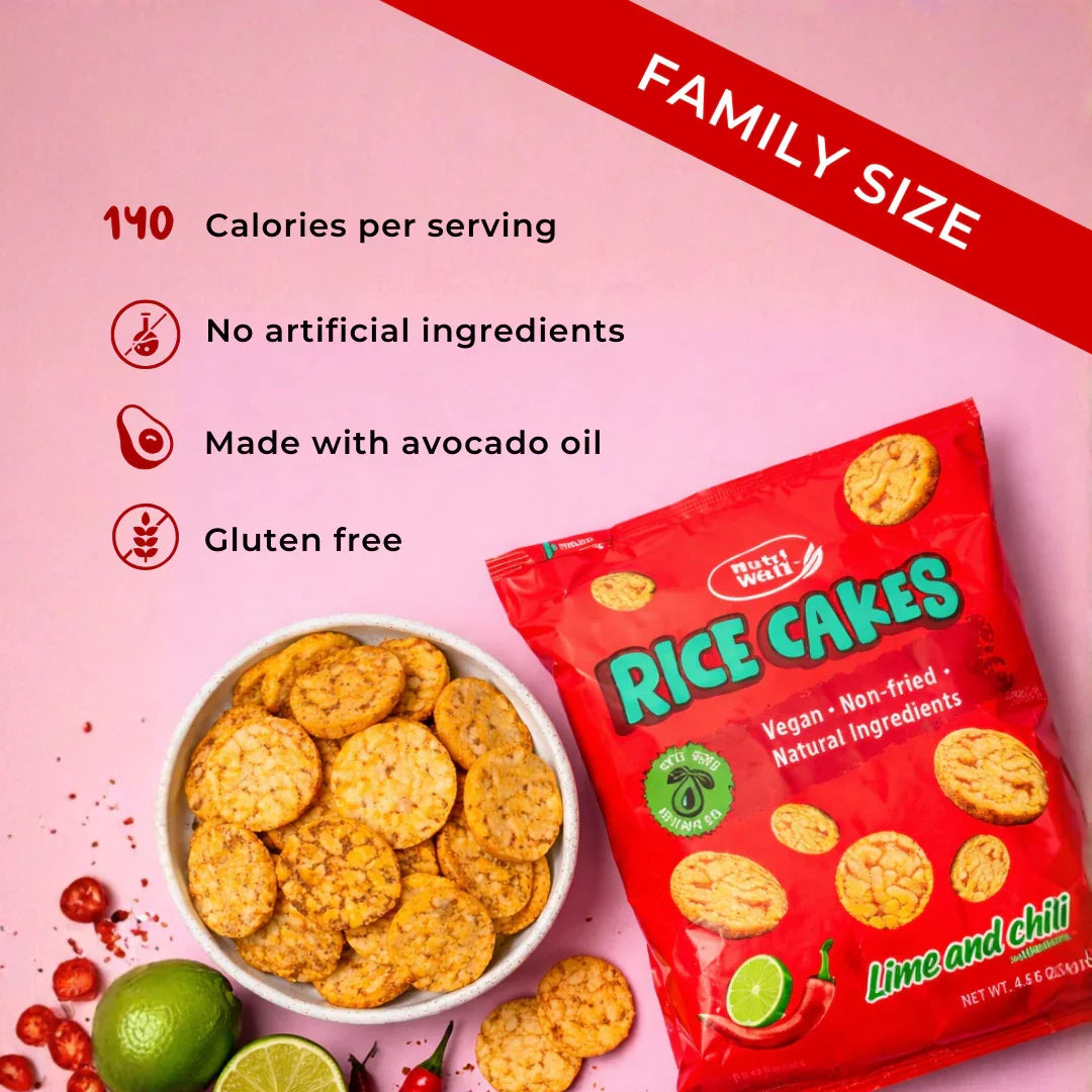 Air-Puffed Rice Cakes Lime & Chili