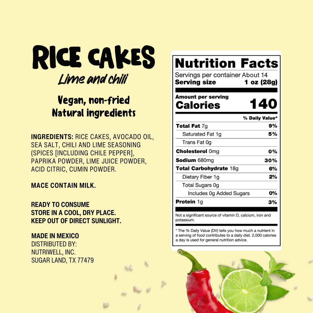 Air-Puffed Rice Cakes Lime & Chili