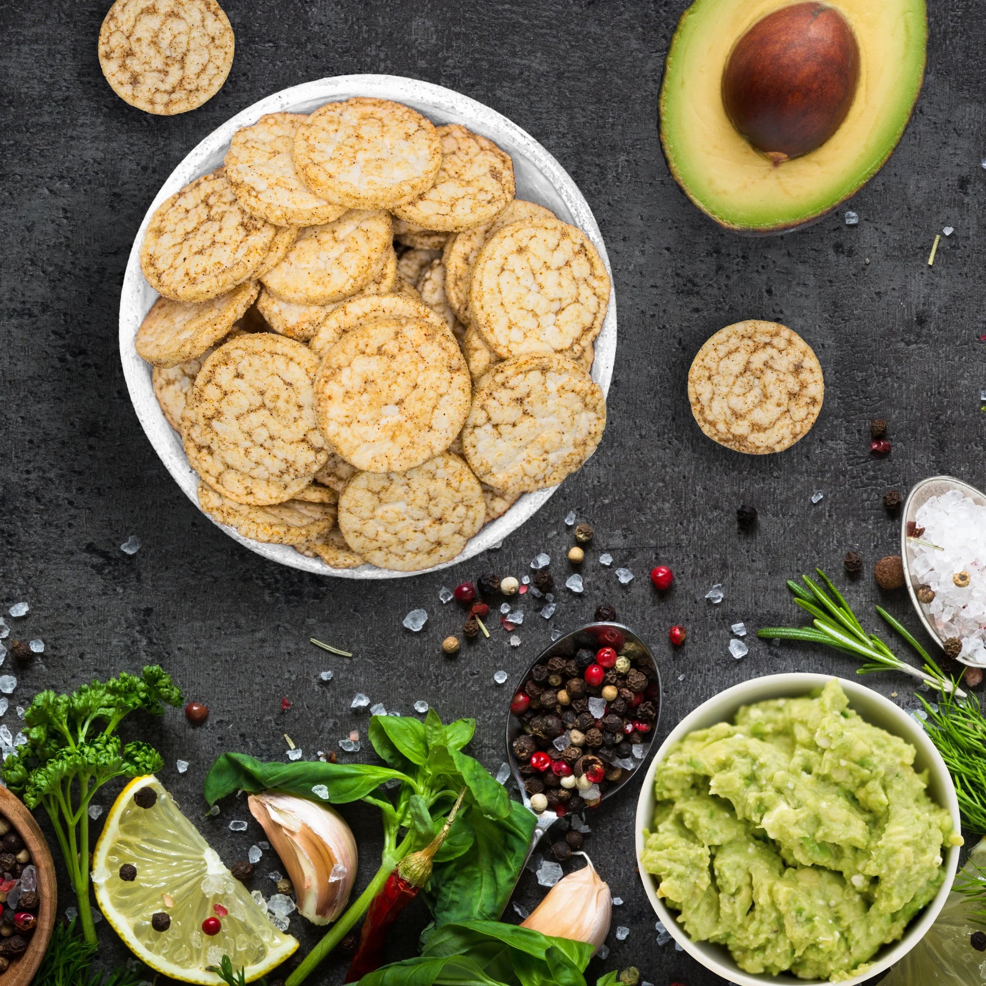 Air-Puffed Rice Cakes Lime & Chili